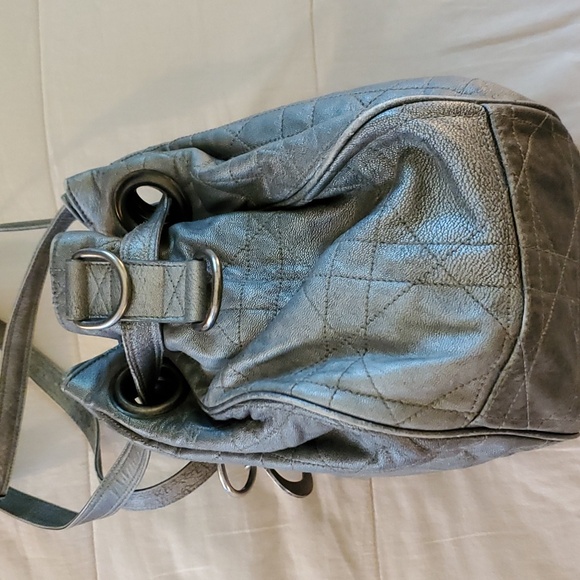 Dior Gray Leather Shoulder Bag - Picture 4 of 8